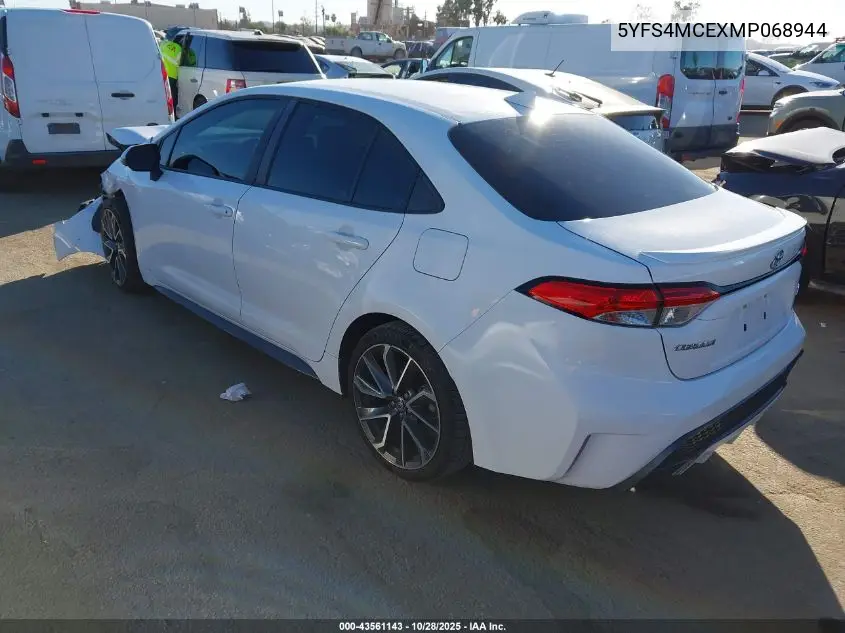 5YFS4MCEXMP068944 2021 Toyota Corolla Se
