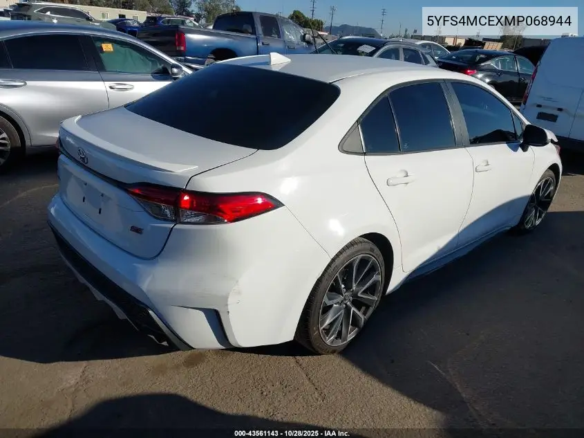 5YFS4MCEXMP068944 2021 Toyota Corolla Se