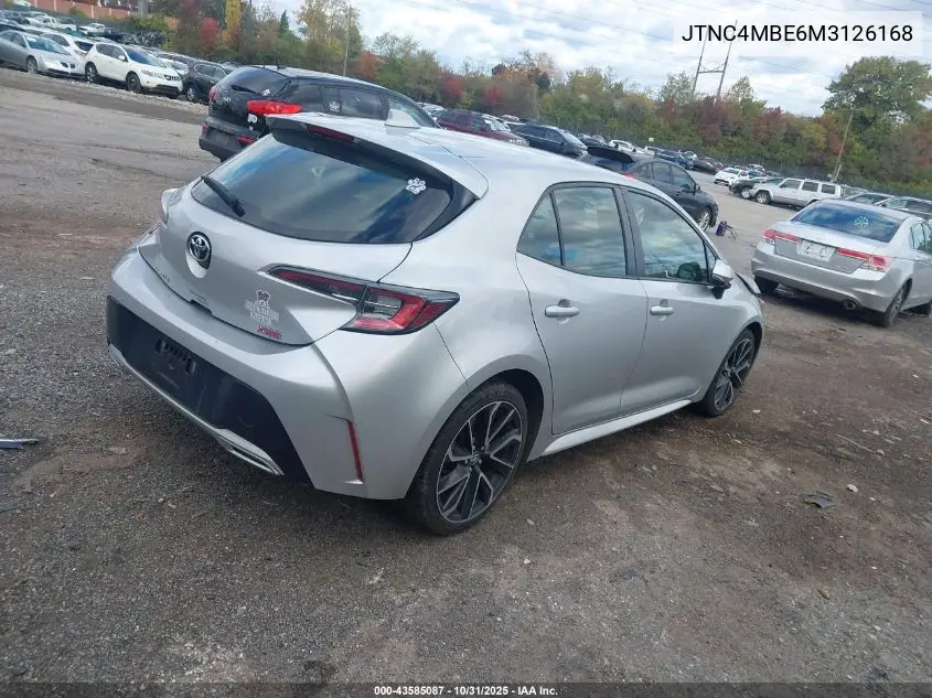 JTNC4MBE6M3126168 2021 Toyota Corolla Xse