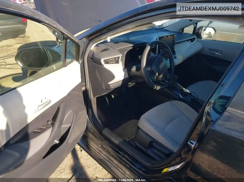 JTDEAMDEXMJ009742 2021 Toyota Corolla Hybrid Le
