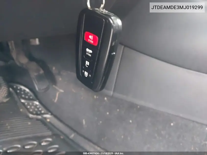 JTDEAMDE3MJ019299 2021 Toyota Corolla Hybrid Le