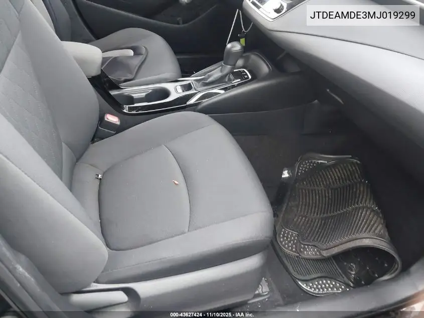 JTDEAMDE3MJ019299 2021 Toyota Corolla Hybrid Le