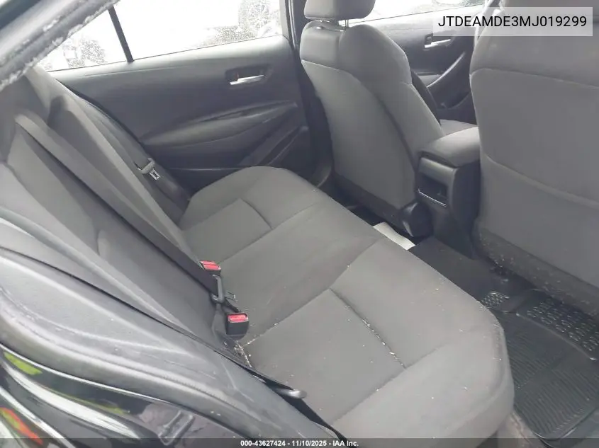 JTDEAMDE3MJ019299 2021 Toyota Corolla Hybrid Le