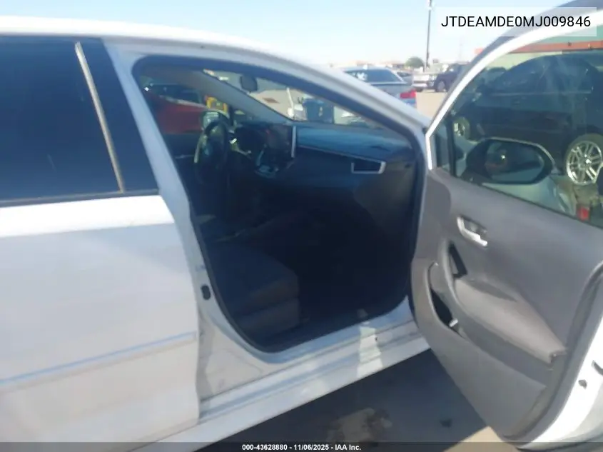 JTDEAMDE0MJ009846 2021 Toyota Corolla Hybrid Le