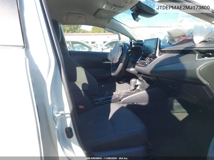 JTDEPMAE2MJ173800 2021 Toyota Corolla Le