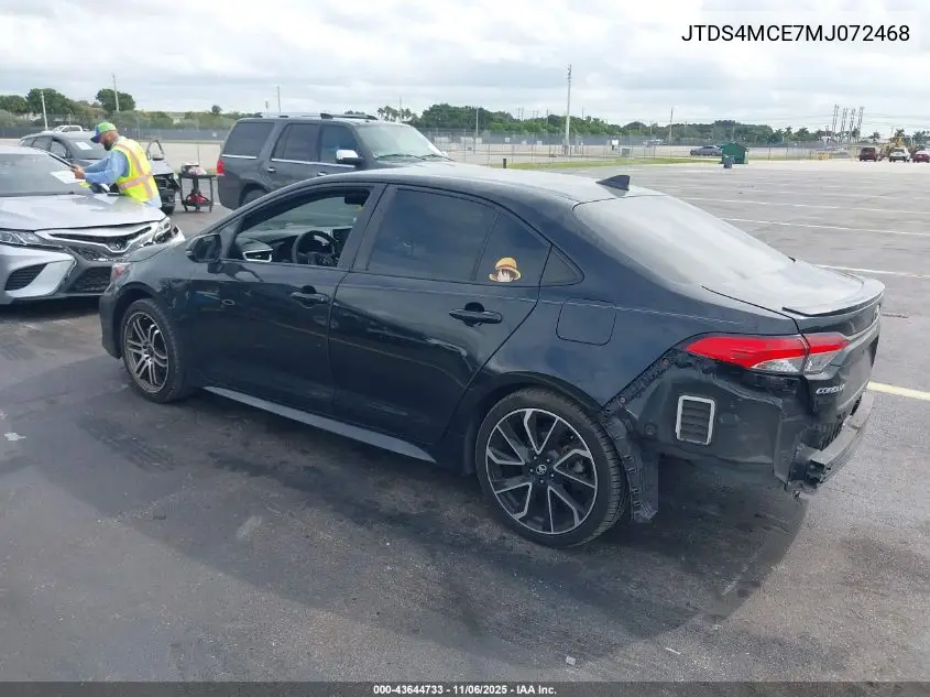 JTDS4MCE7MJ072468 2021 Toyota Corolla Se