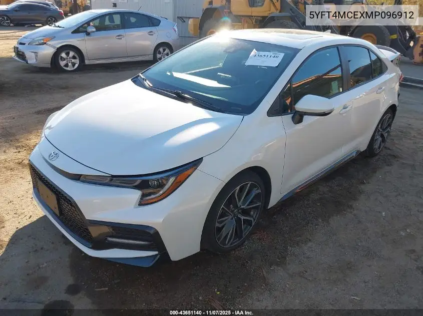 5YFT4MCEXMP096912 2021 Toyota Corolla Xse