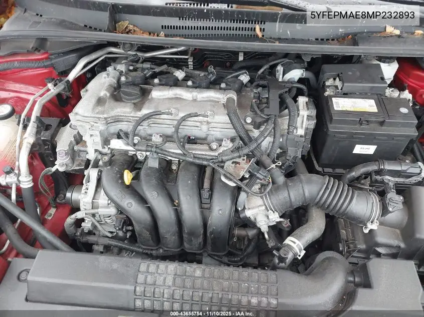 5YFEPMAE8MP232893 2021 Toyota Corolla Le