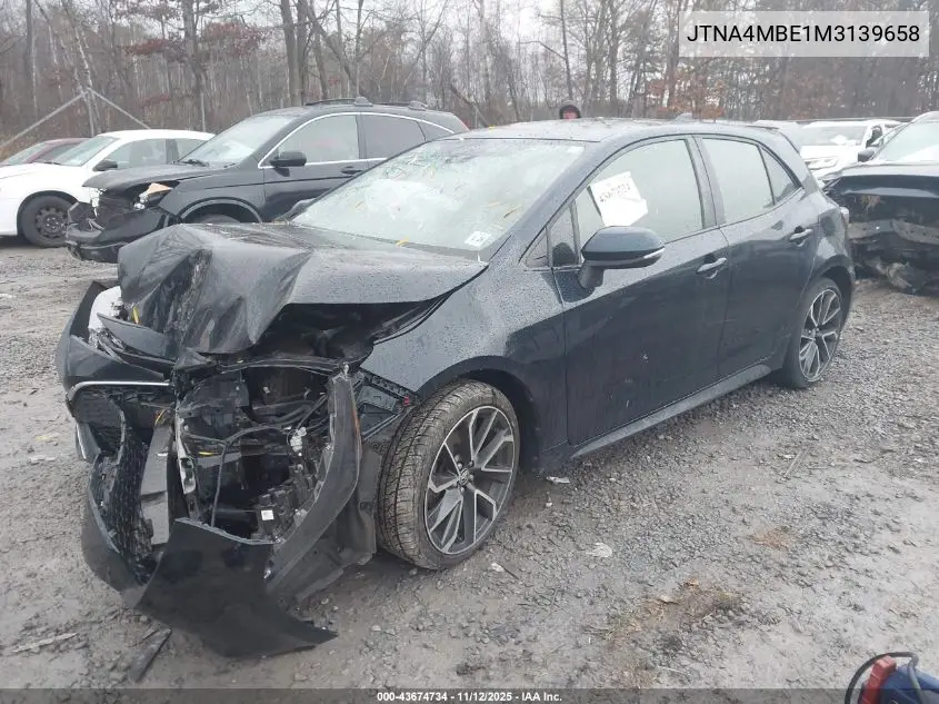 JTNA4MBE1M3139658 2021 Toyota Corolla Xse