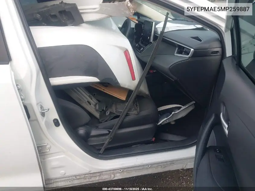 5YFEPMAE5MP259887 2021 Toyota Corolla Le