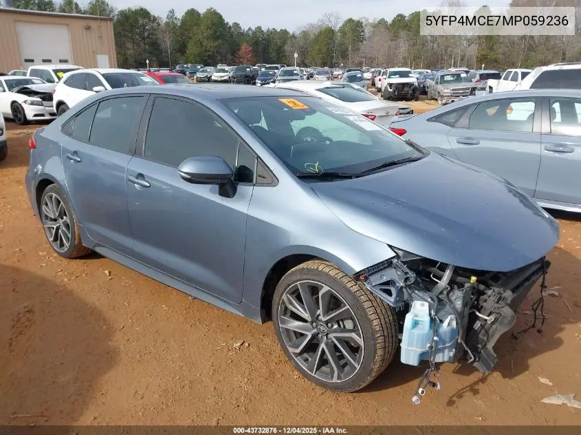 5YFP4MCE7MP059236 2021 Toyota Corolla Se
