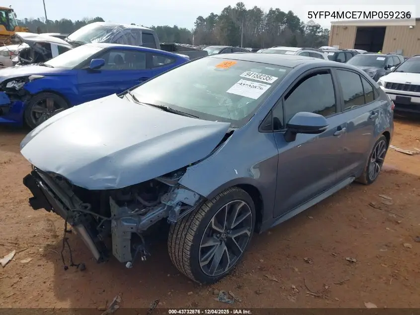 5YFP4MCE7MP059236 2021 Toyota Corolla Se