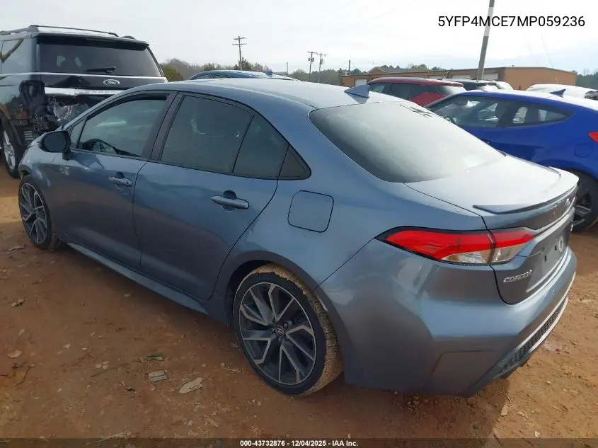 5YFP4MCE7MP059236 2021 Toyota Corolla Se