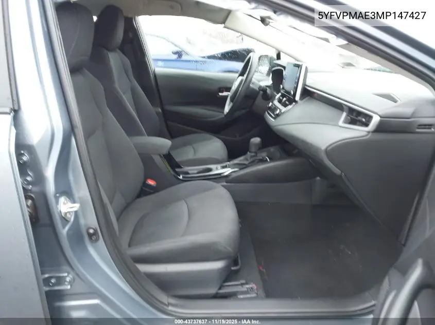 5YFVPMAE3MP147427 2021 Toyota Corolla Le