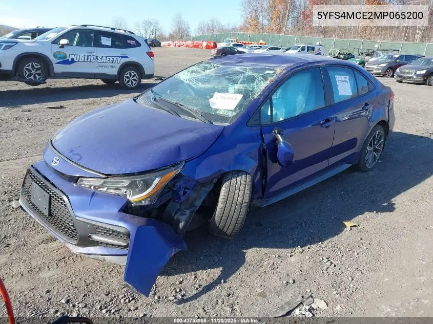 5YFS4MCE2MP065200 2021 Toyota Corolla Se