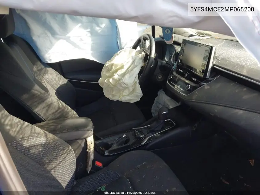 5YFS4MCE2MP065200 2021 Toyota Corolla Se
