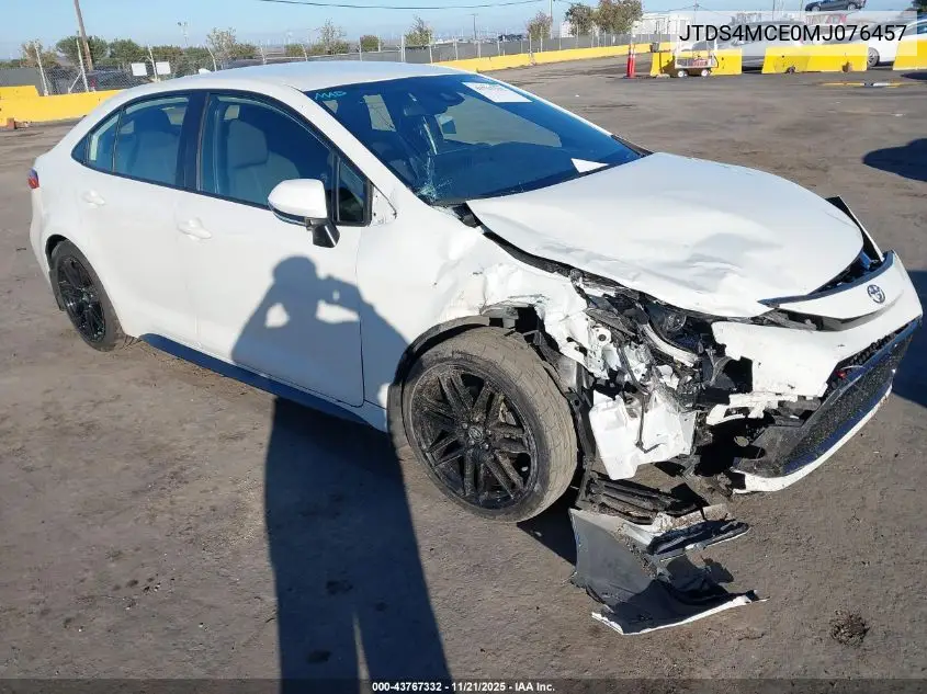 JTDS4MCE0MJ076457 2021 Toyota Corolla Se