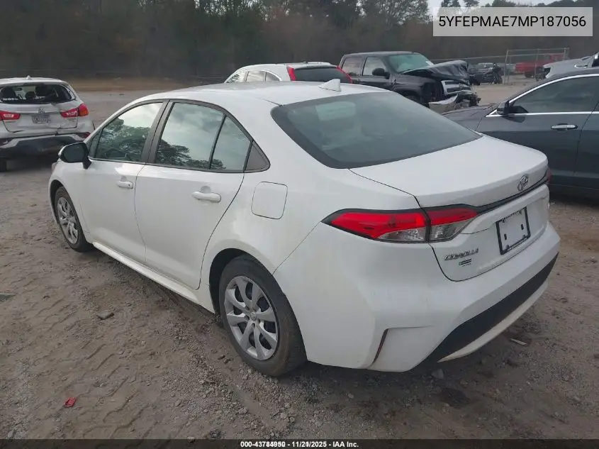 5YFEPMAE7MP187056 2021 Toyota Corolla Le
