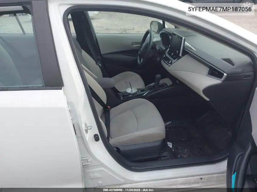 5YFEPMAE7MP187056 2021 Toyota Corolla Le