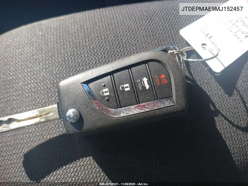 JTDEPMAE9MJ152457 2021 Toyota Corolla Le