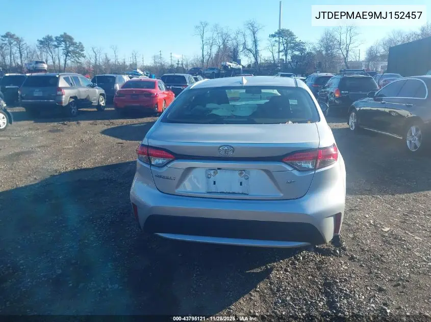 JTDEPMAE9MJ152457 2021 Toyota Corolla Le