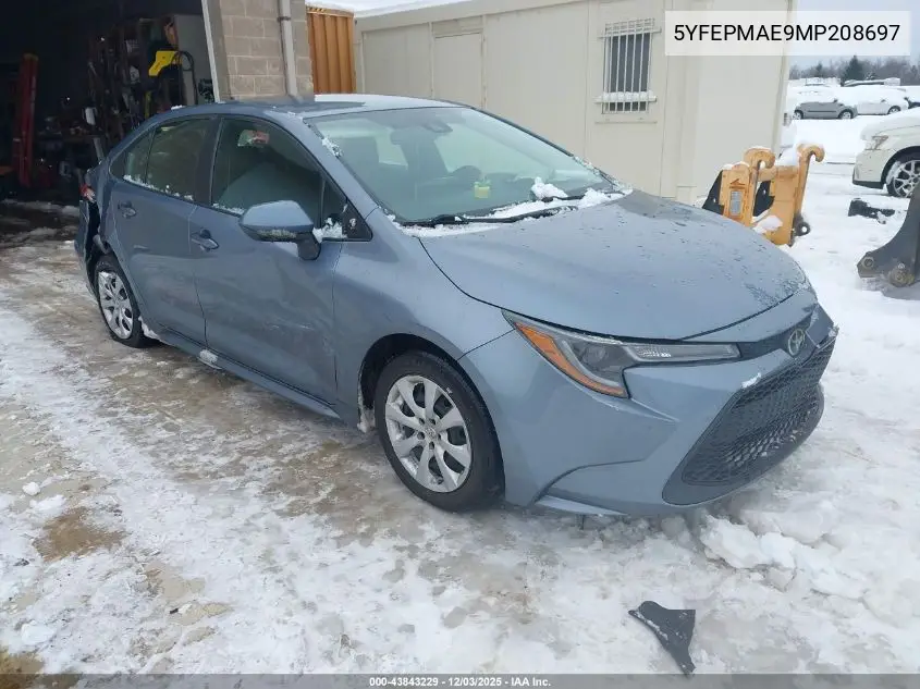 5YFEPMAE9MP208697 2021 Toyota Corolla Le