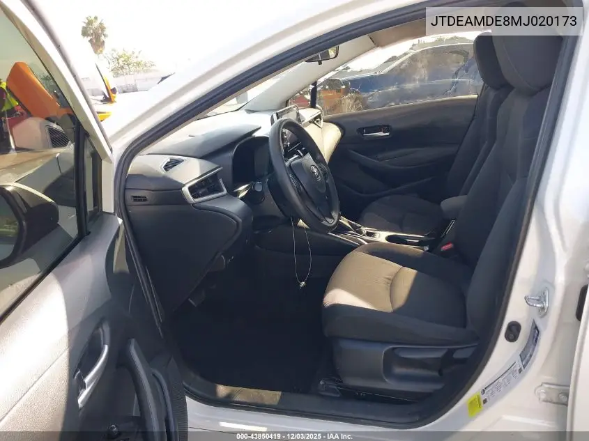 JTDEAMDE8MJ020173 2021 Toyota Corolla Hybrid Le
