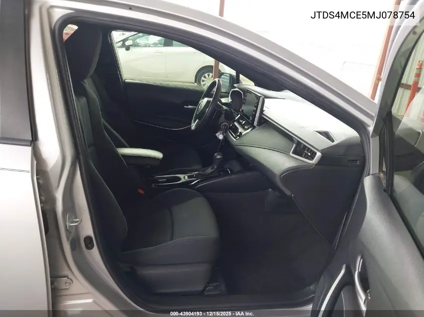 JTDS4MCE5MJ078754 2021 Toyota Corolla Se