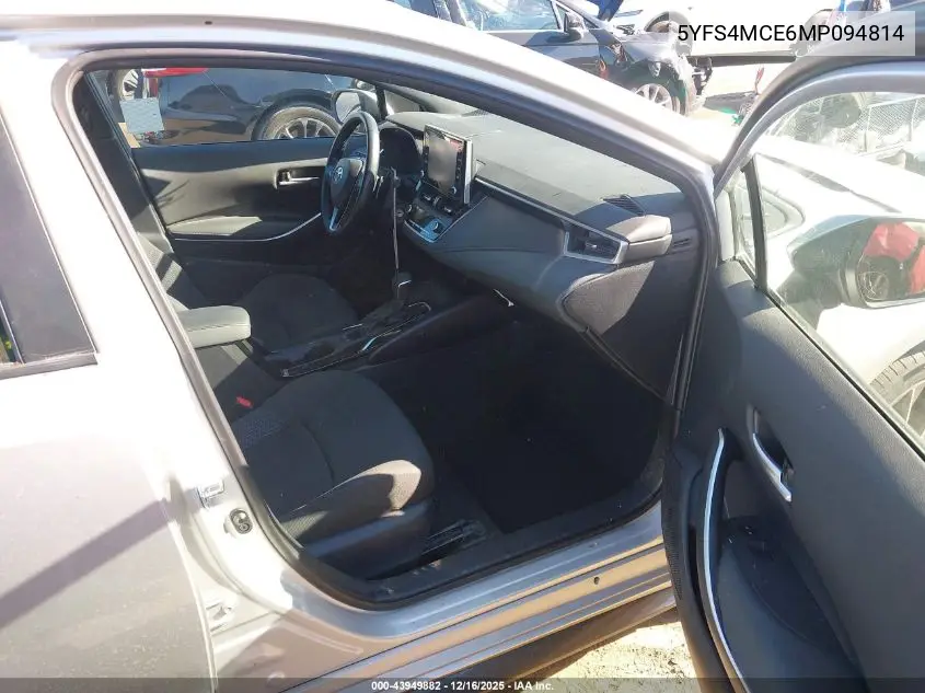 5YFS4MCE6MP094814 2021 Toyota Corolla Se
