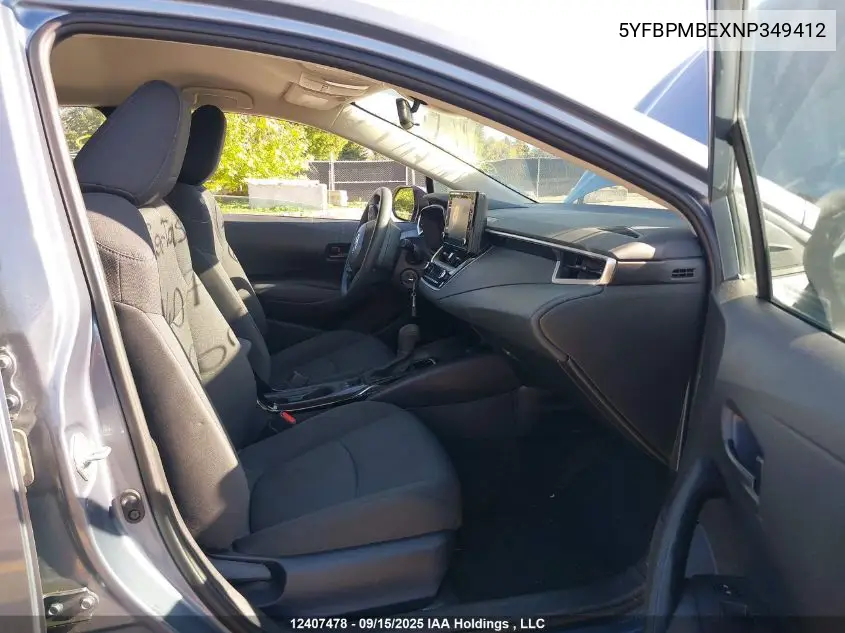 5YFBPMBEXNP349412 2022 Toyota Corolla Le