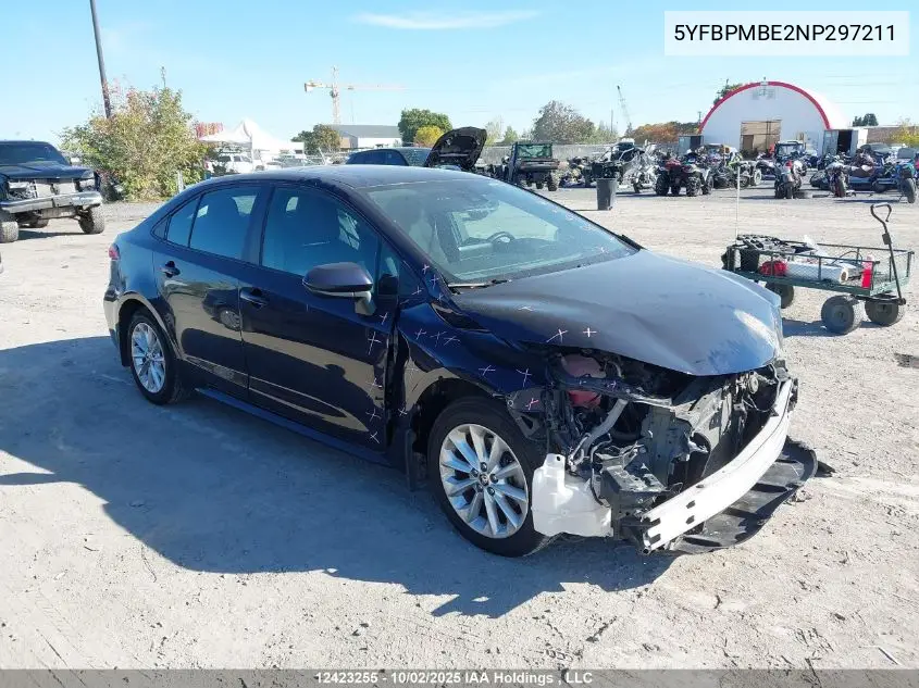 5YFBPMBE2NP297211 2022 Toyota Corolla Le