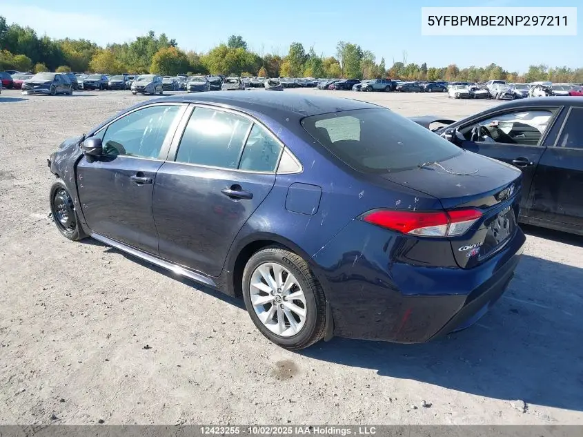 5YFBPMBE2NP297211 2022 Toyota Corolla Le