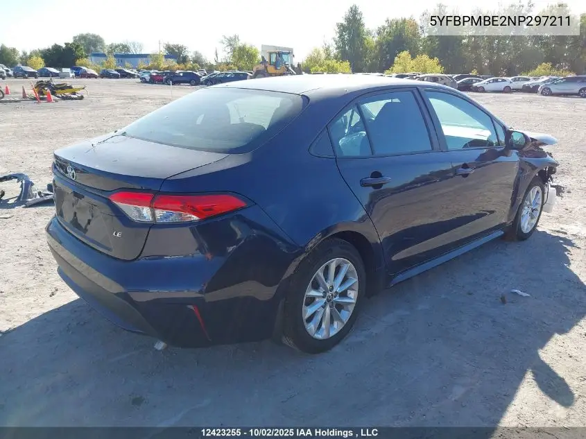 5YFBPMBE2NP297211 2022 Toyota Corolla Le