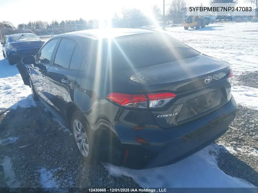 5YFBPMBE7NP347083 2022 Toyota Corolla