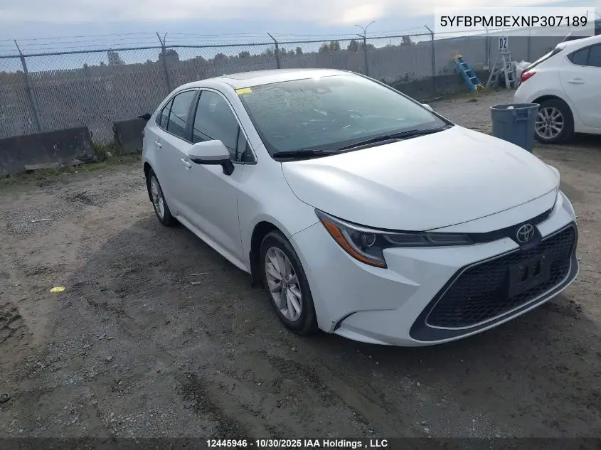 5YFBPMBEXNP307189 2022 Toyota Corolla Le/Xle
