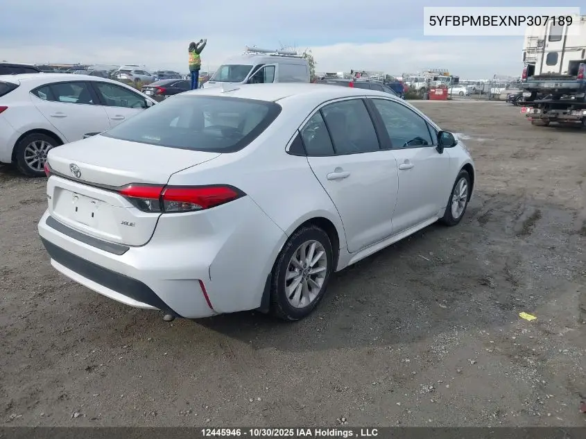 5YFBPMBEXNP307189 2022 Toyota Corolla Le/Xle