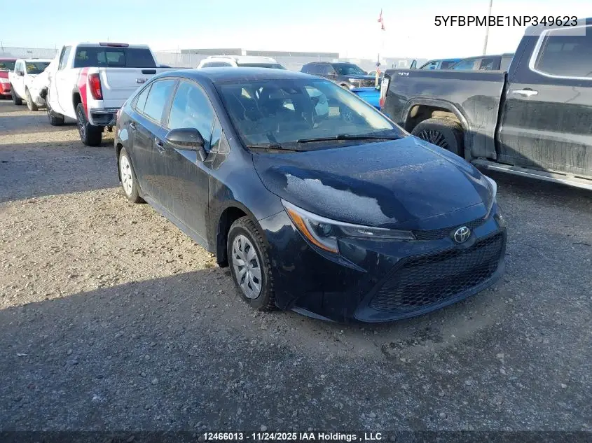 5YFBPMBE1NP349623 2022 Toyota Corolla