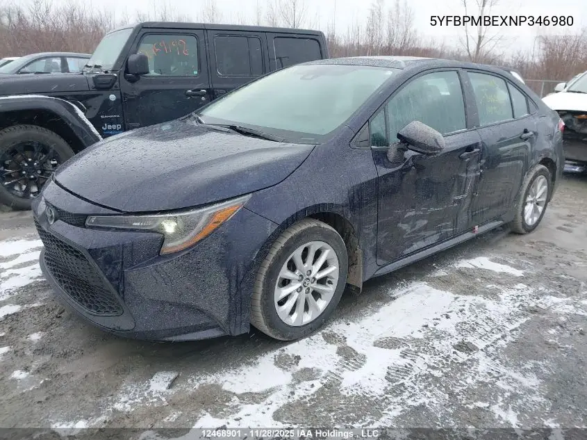 5YFBPMBEXNP346980 2022 Toyota Corolla Le/Xle