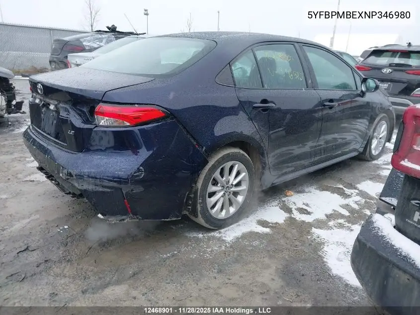 5YFBPMBEXNP346980 2022 Toyota Corolla Le/Xle