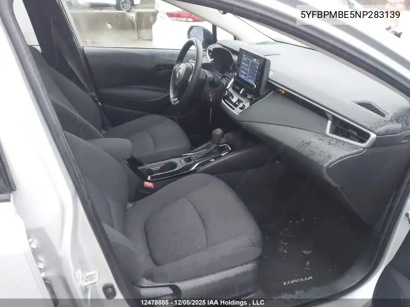 5YFBPMBE5NP283139 2022 Toyota Corolla Le/Xle