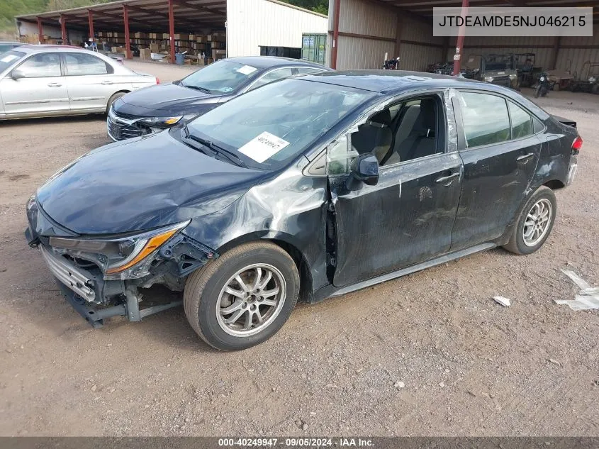 JTDEAMDE5NJ046215 2022 Toyota Corolla Hybrid Le