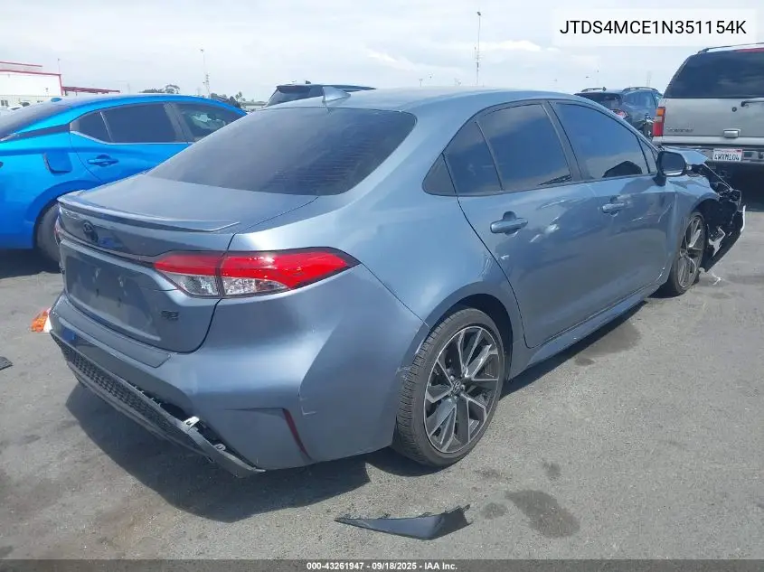 JTDS4MCE1N3511542 2022 Toyota Corolla Se