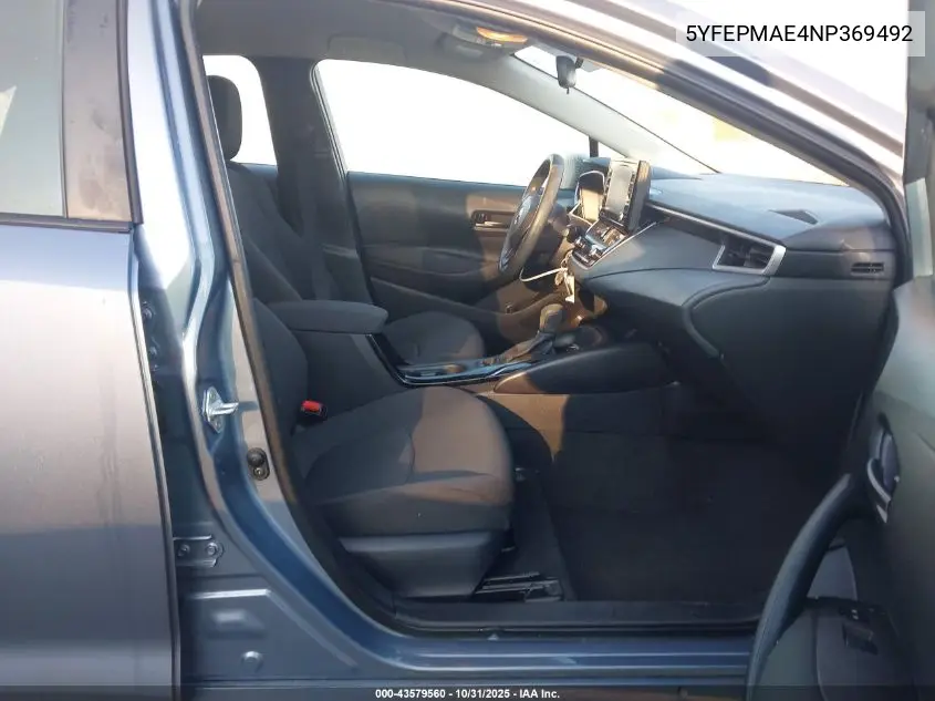 5YFEPMAE4NP369492 2022 Toyota Corolla Le