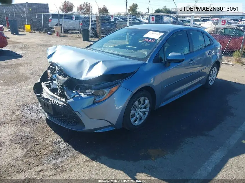 JTDEPMAE2N3013051 2022 Toyota Corolla Le