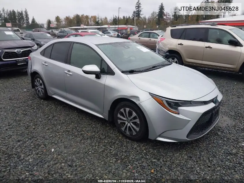 JTDEAMDE3NJ045628 2022 Toyota Corolla Hybrid Le