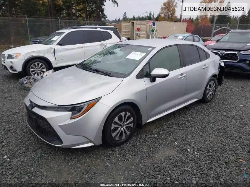JTDEAMDE3NJ045628 2022 Toyota Corolla Hybrid Le