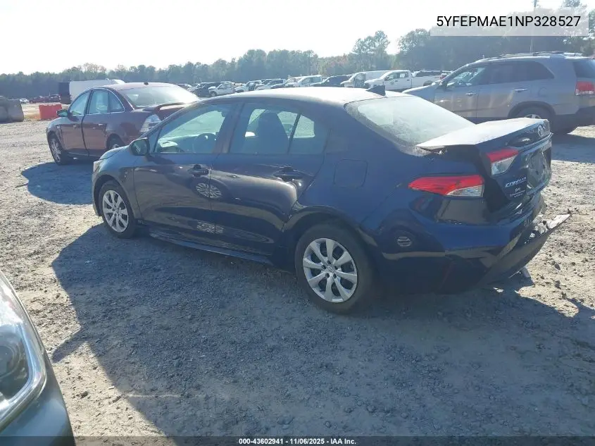 5YFEPMAE1NP328527 2022 Toyota Corolla Le