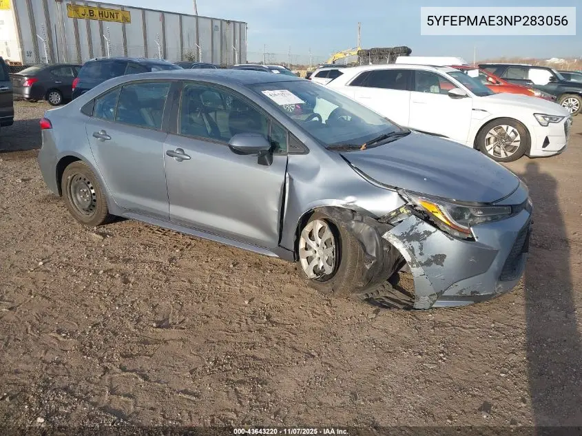 5YFEPMAE3NP283056 2022 Toyota Corolla Le