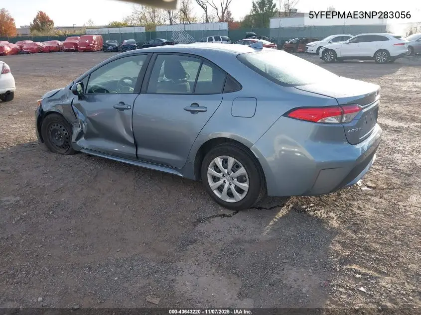 5YFEPMAE3NP283056 2022 Toyota Corolla Le