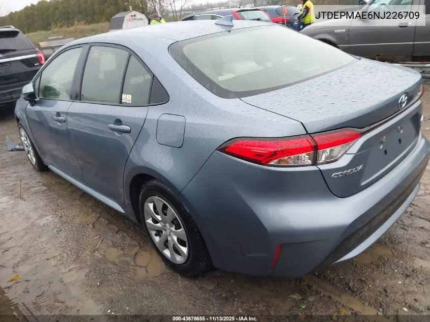 JTDEPMAE6NJ226709 2022 Toyota Corolla Le